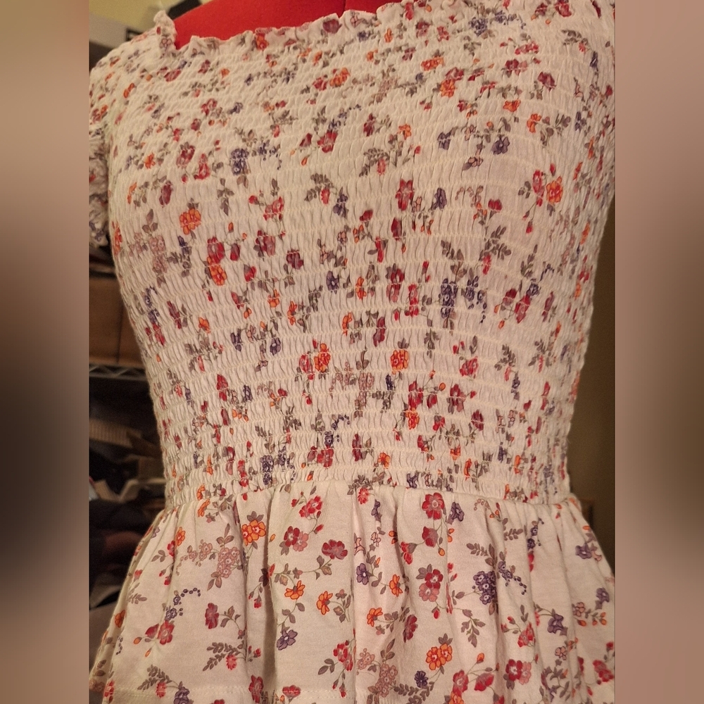 American Eagle Cute Floral Crop Top S/P/CH - Picture 2 of 12